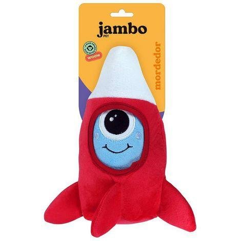 JAMBO BRINQ.  PELUCIA GALAXIA FOGUETE VERMELHO