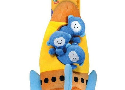 JAMBO BRINQ. PELUCIA GALAXIA NAVE FOGUETE C/3 MACACONAUTAS