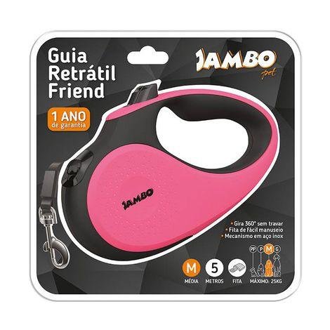 JAMBO GUIA RETRATIL FRIEND MEDIA ROSA