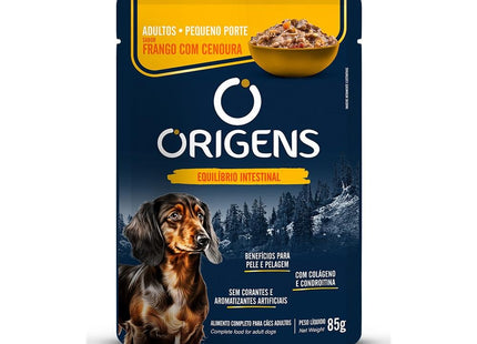 ORIGENS SACHE CAES ADULTOS PEQUENO PORTE FRANGO 85G
