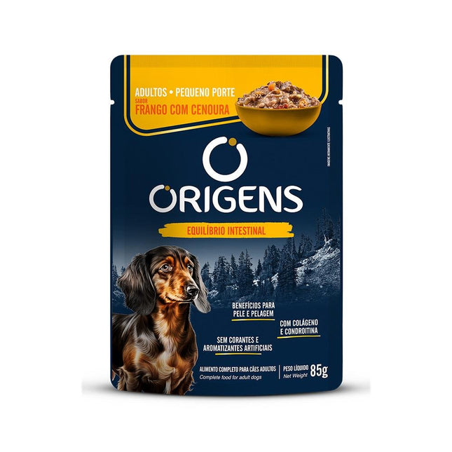 ORIGENS SACHE CAES ADULTOS PEQUENO PORTE FRANGO 85G