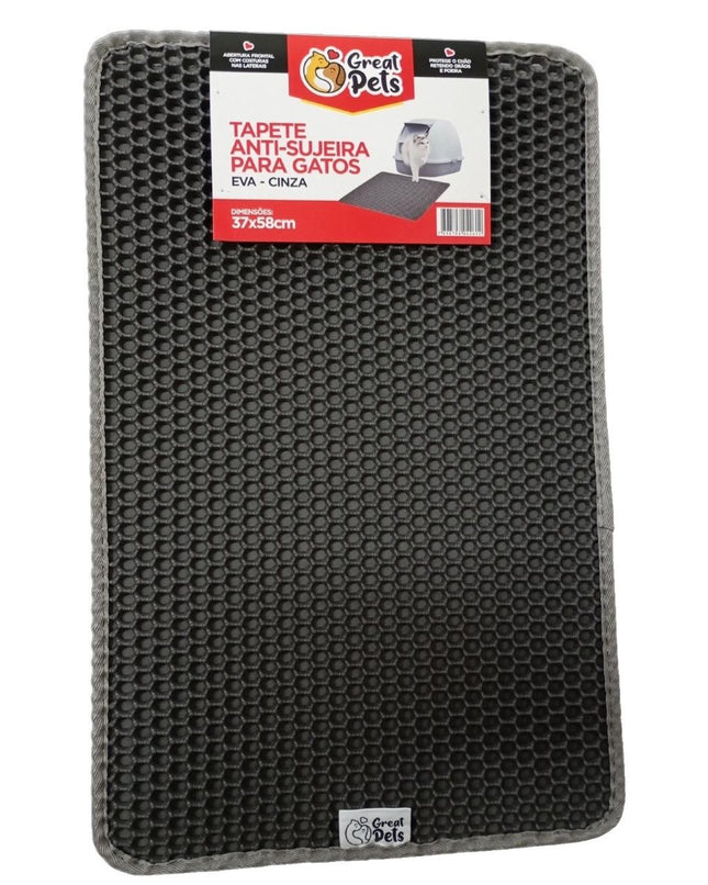 GREAT PETS TAPETE ANTI-SUJEIRA EVA CINZA