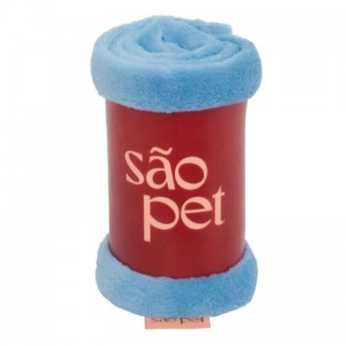 SAO PET COBERTOR DE MICROFIBRA G AZUL