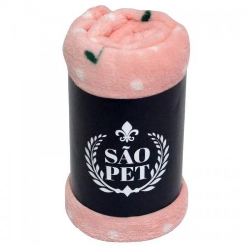 SAO PET COBERTOR DE MICROFIBRA G ROSA