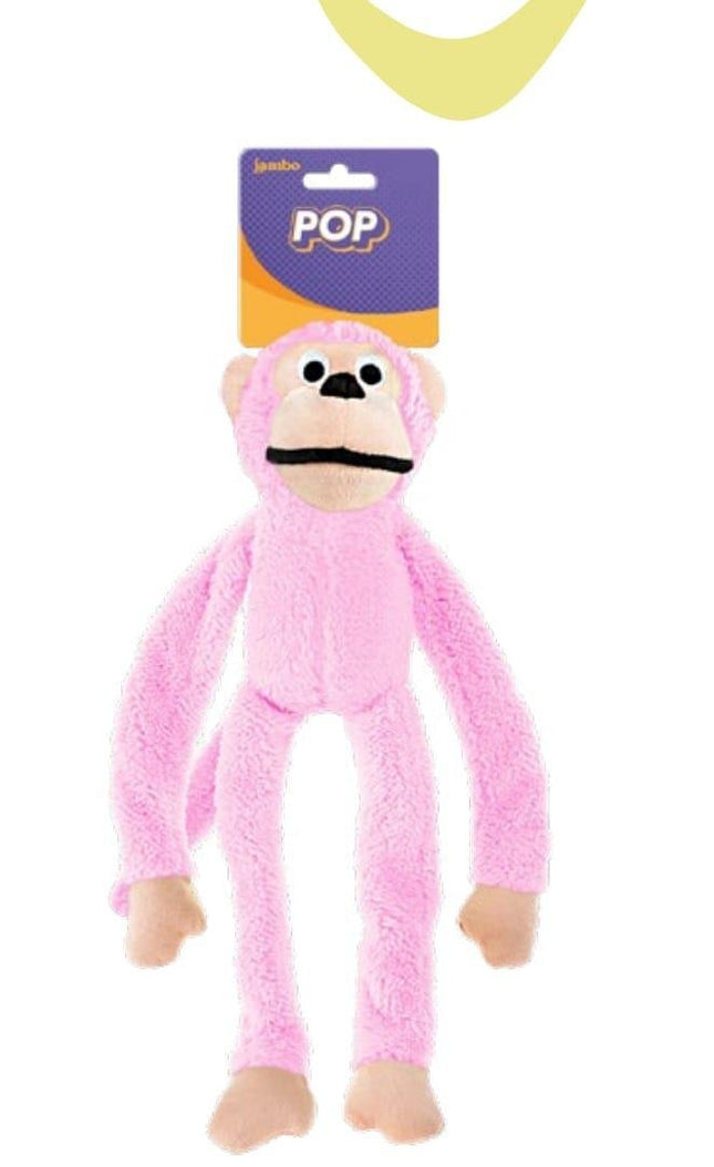 JAMBO BRINQ. PELUCIA MACACO NEW POP ROSA