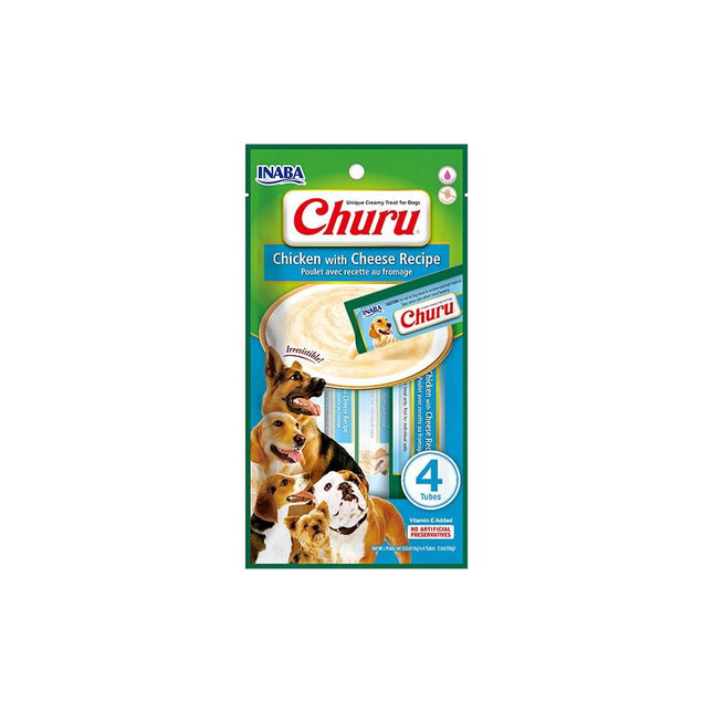CHURU DOG PETISCO FRANGO COM QUEIJO C/4 UNI 56G