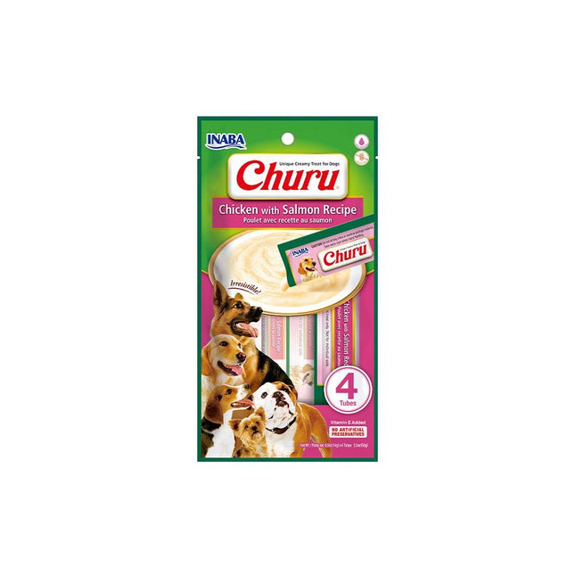CHURU DOG PETISCO FRANGO COM SALMAO C/4 UNI 56G