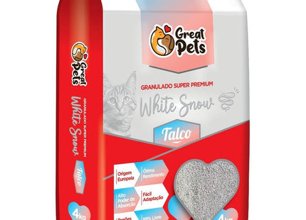 GREAT PETS GRANULADO WHITE SNOW TALCO 4KG
