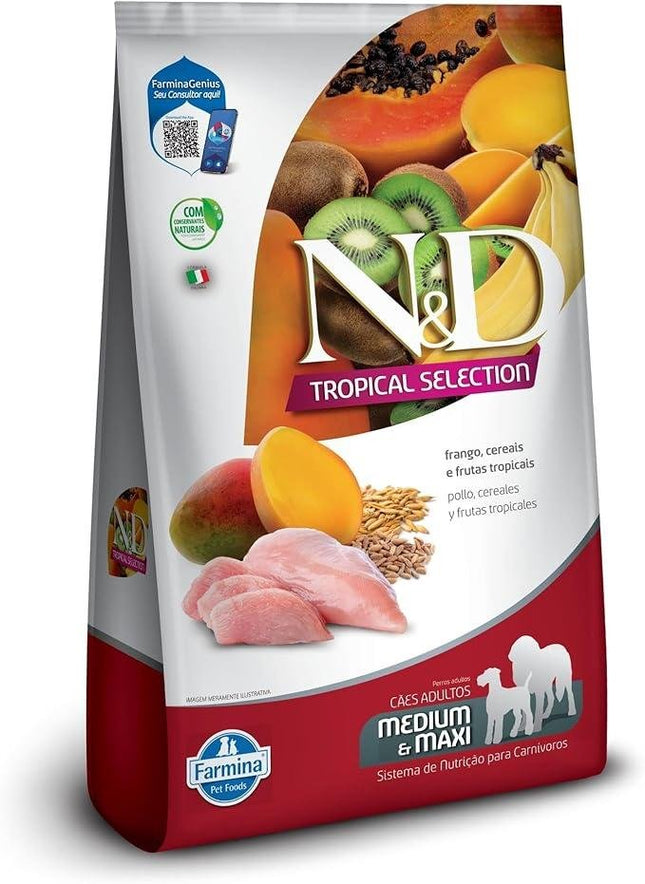 NED TROPICAL CAES ADULTOS FRANGO MEDIUM E MAX 10,1KG