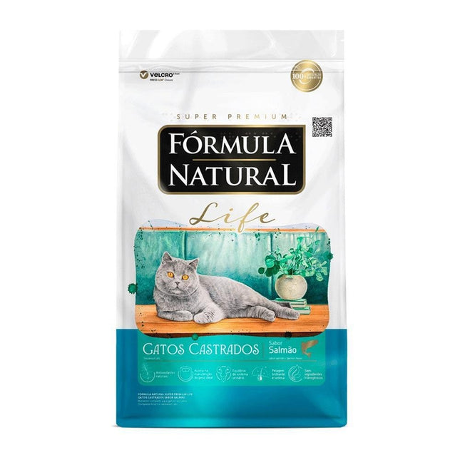 FORMULA NATURAL LIFE GATOS CASTRADOS SALMAO 10,1KG