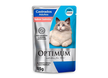 OPTIMUM CAT SACHE CASTRADOS SALMAO 85G