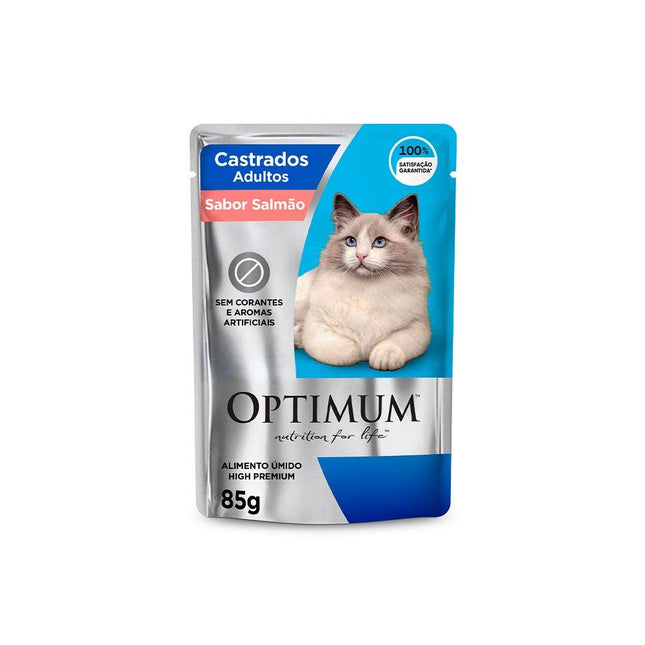 OPTIMUM CAT SACHE CASTRADOS SALMAO 85G