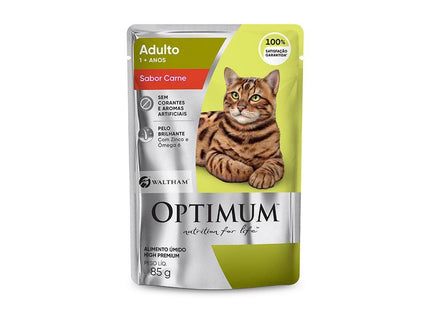 OPTIMUM CAT SACHE ADULTOS CARNE 85G
