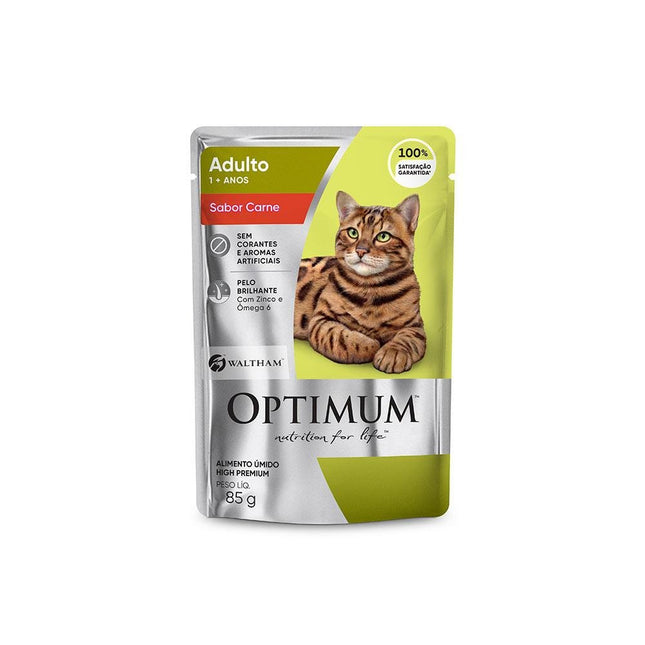 OPTIMUM CAT SACHE ADULTOS CARNE 85G