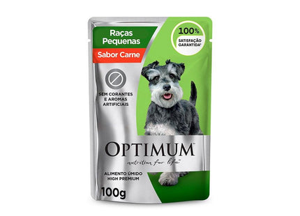OPTIMUM DOG SACHE ADULTOS RACAS PEQ. CARNE 100G