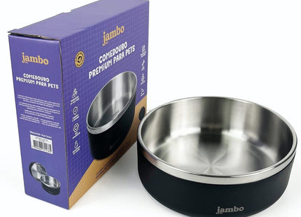 JAMBO COMEDOURO PREMIUM INOX PRETO NR:4