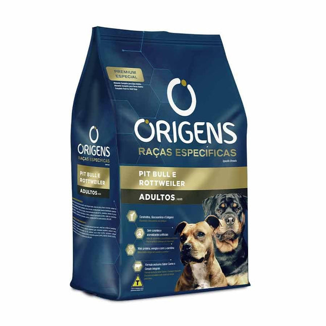 ORIGENS PIT BULL/ROTTWEILER ADULTO 15KG