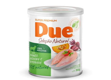 DUE LATA CAES ADULTOS FRANGO/ABOBORA/BETERRABA 300G