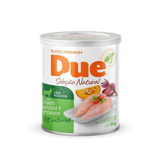 DUE LATA CAES ADULTOS FRANGO/ABOBORA/BETERRABA 300G