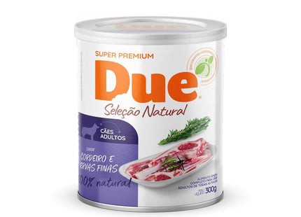 DUE LATA CAES ADULTOS CORDEIRO/ERVAS FINAS 300G