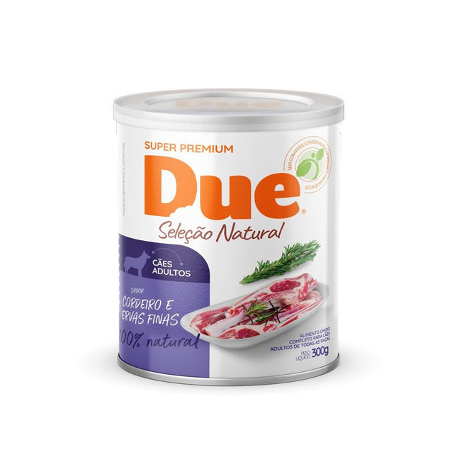 DUE LATA CAES ADULTOS CORDEIRO/ERVAS FINAS 300G