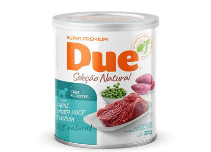 DUE LATA CAES FILHOTES CARNE/BATATA/ERVI 300G