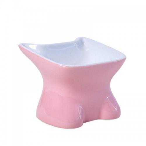 SP BEBEDOURO COMEDOURO CERAMICA ROSA