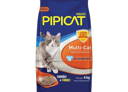 KELCO PIPICAT AREIA HIGIENICA MULTI-CAT 4KG