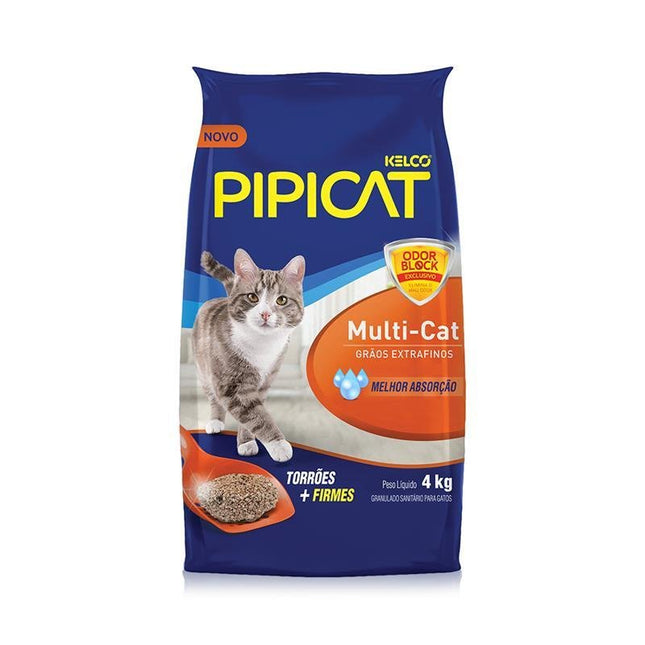 KELCO PIPICAT AREIA HIGIENICA MULTI-CAT 4KG