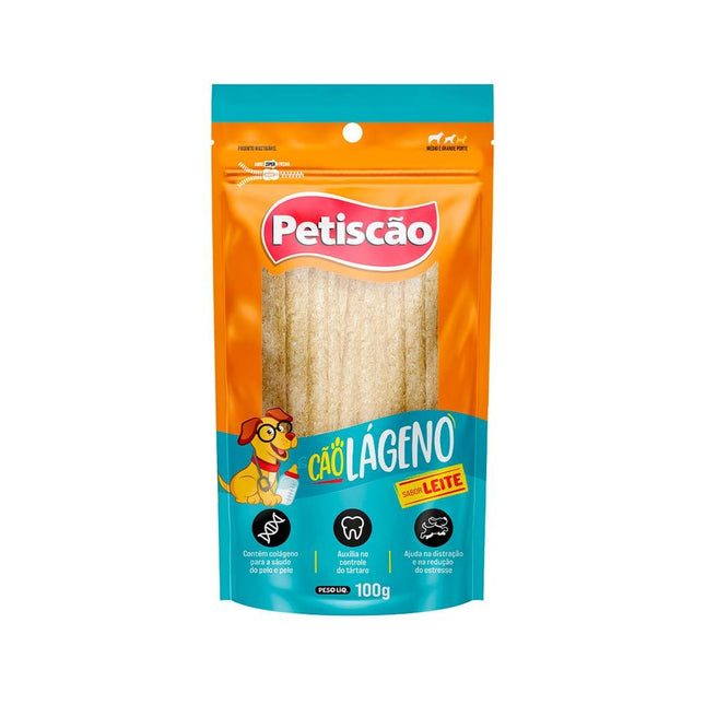 PETISCAO CAOLAGENO LEITE 100G