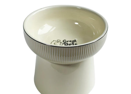 GREAT PETS COMEDOURO CERAMICA ALTO BEGE 250ML