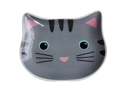 GREAT PETS COMEDOURO CERAMICA GATINHO CINZA