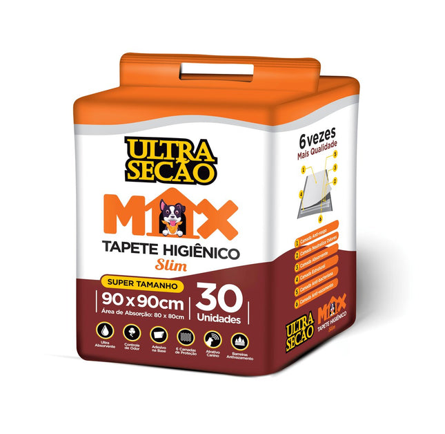 GREAT PETS TAPETE HIG. ULTRA SECAO MAX 90X90CM 30UNI