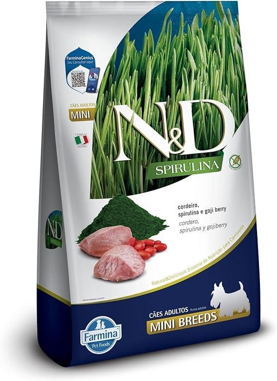 NED SPIRULINA CAES ADULTOS CORDEIRO MINI 7KG