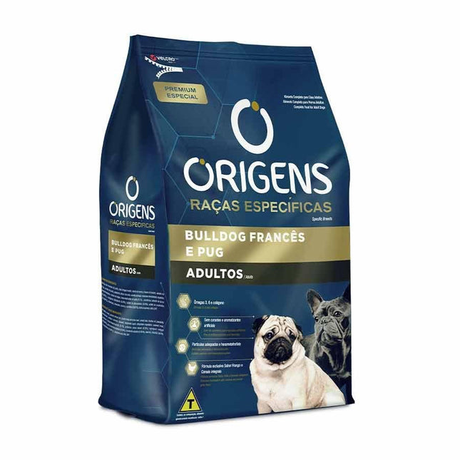 ORIGENS BULLDOG FRANCES/PUG ADULTOS 10,1KG