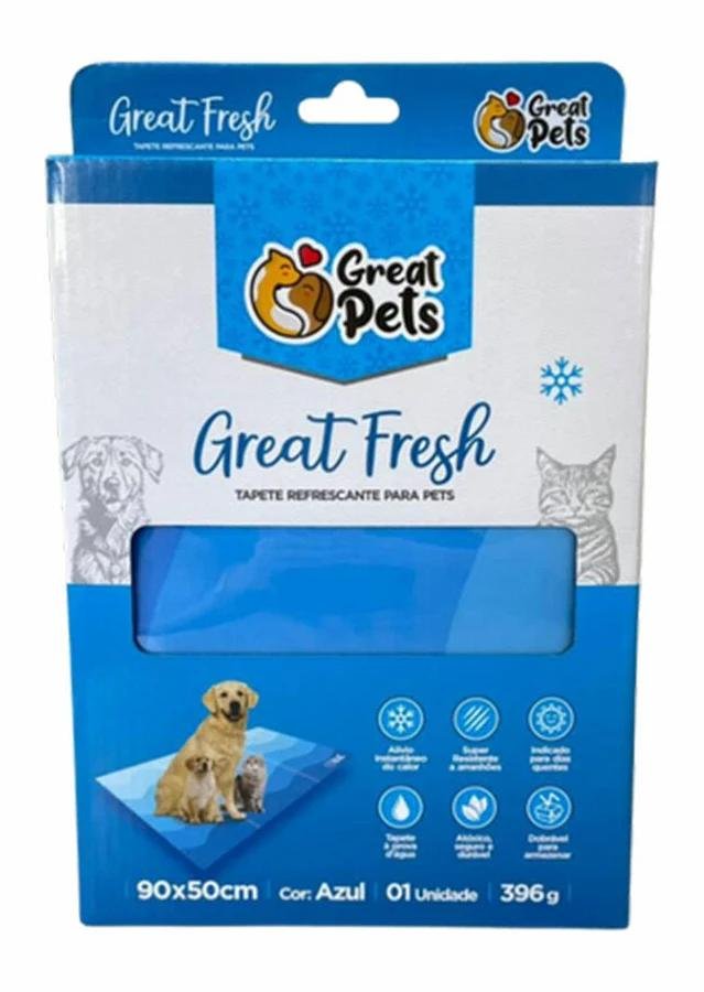 GREAT PETS TAPETE REFRESCANTE AZUL 90X50CM