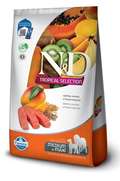 NED TROPICAL CAES ADULTOS SALMAO MEDIUM E MAX 10,1KG