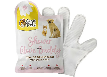 GREAT PETS LUVA DE BANHO SECO C/ 6UN