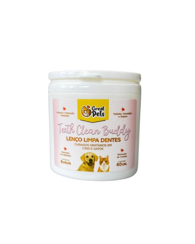GREAT PETS LENCO LIMPA DENTES C/ 60UN