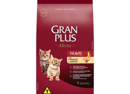 GRAN PLUS GATOS FILHOTES FRANGO 10,1KG