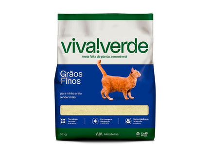 VIVA VERDE AREIA HIGIENICA GRAOS FINOS 10KG