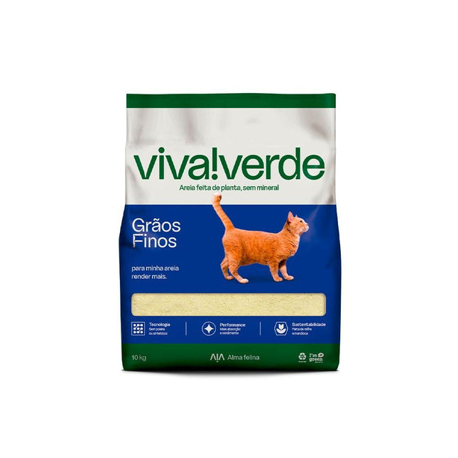 VIVA VERDE AREIA HIGIENICA GRAOS FINOS 10KG
