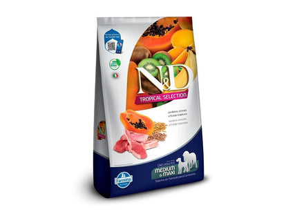 NED TROPICAL CAES ADULTOS CORDEIRO MEDIUM E MAX 10,1KG
