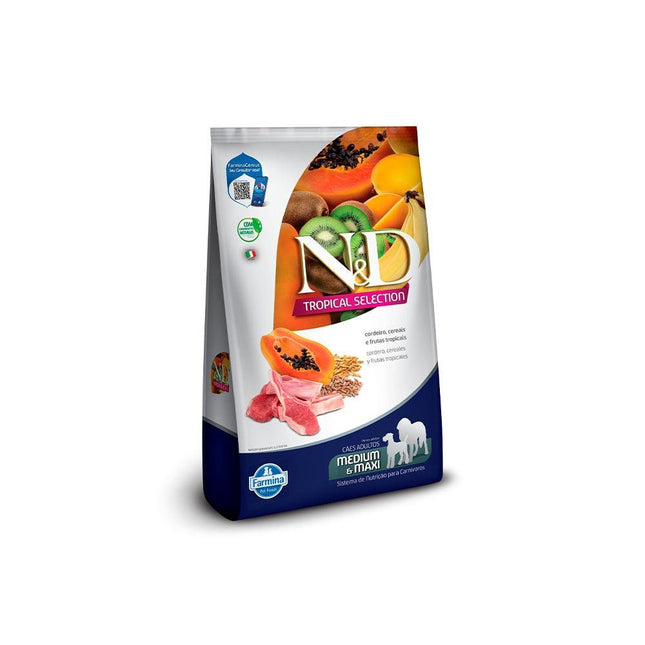 NED TROPICAL CAES ADULTOS CORDEIRO MEDIUM E MAX 10,1KG