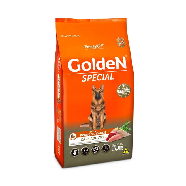 GOLDEN SPECIAL CAES ADULTOS FRANGO/CARNE 15KG