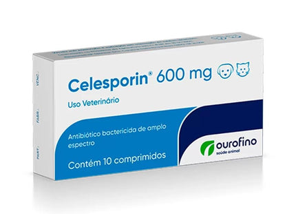 OURO FINO CELESPORIN 600MG CAIXA - 10 COMPRIMIDOS