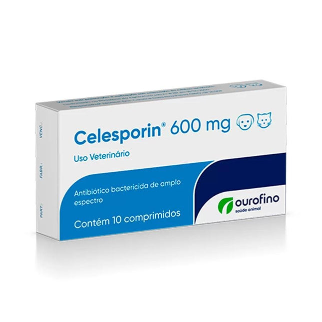 OURO FINO CELESPORIN 600MG CAIXA - 10 COMPRIMIDOS