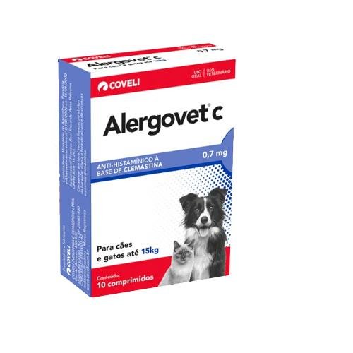 COVELI ALERGOVET C 0.7MG - 10 COMPRIMIDOS