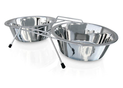 CHALESCO COMEDOURO INOX DUPLO NR.3