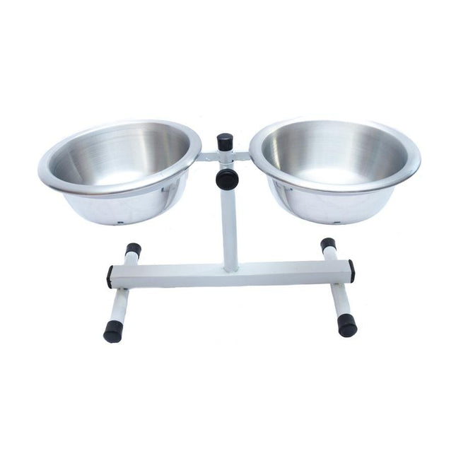 PET KIDS COMEDOURO POLIDO DUPLO REGULAVEL PEQUENO